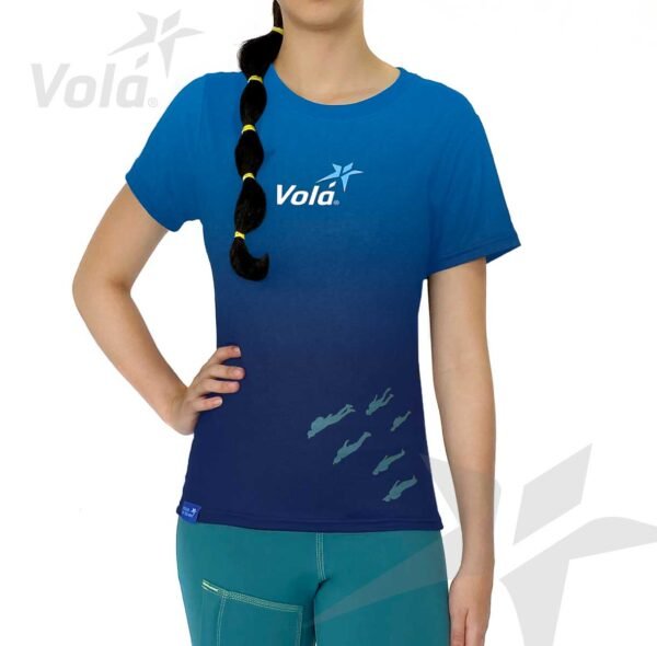 T-Shirt Skydive Icon Blue Woman